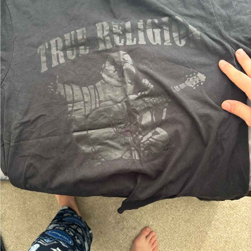True Religion Black Graphic Tee